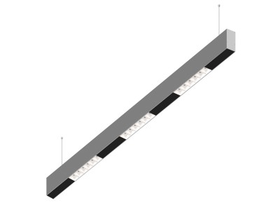 Donolux Led св-к подвесной, 18W, 1002х32мм, H71,5мм, 1245Lm, 48°, 3000К, IP20, корпус алюминий, белые модули, черный декор, блок питания AC/DC 24V в комплекте