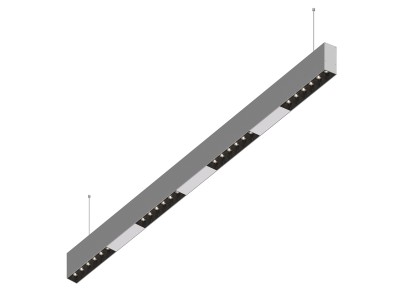 Donolux Led св-к подвесной, 24W, 1002х32мм, H71,5мм, 1950Lm, 34°, 3000К, IP20, корпус алюминий, черные модули, белый декор, блок питания AC/DC 24V в комплекте