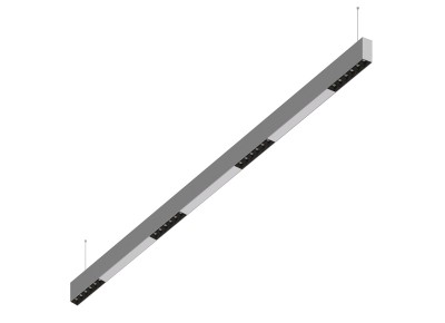 Donolux Led св-к подвесной, 24W, 1502х32мм, H71,5мм, 1655Lm, 48°, 3000К, IP20, корпус алюминий, черные модули, белый декор, блок питания AC/DC 24V в комплекте