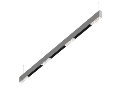 Donolux Led св-к подвесной, 24W, 1502х32мм, H71,5мм, 1655Lm, 48°, 3000К, IP20, корпус алюминий, белые модули, черный декор, блок питания AC/DC 24V в комплекте