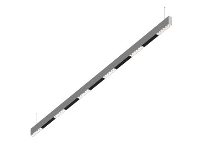 Donolux Led св-к подвесной, 36W, 2002х32мм, H71,5мм, 2490Lm, 48°, 3000К, IP20, корпус алюминий, белые модули, черный декор, блок питания AC/DC 24V в комплекте
