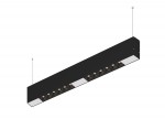 Donolux Led св-к подвесной, 12W, 502х32мм, H71,5мм, 975Lm, 34°, 3000К, IP20, корпус черный, черные модули, белый декор, блок питания AC/DC 24V в комплекте