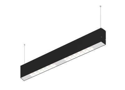 Donolux Led св-к подвесной, 12W, 502х32мм, H71,5мм, 925Lm, 48°, 3000К, IP20, корпус черный, белые модули, белый декор, блок питания AC/DC 24V в комплекте
