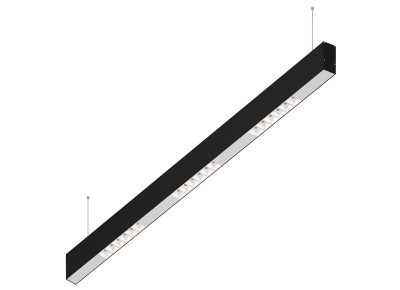 Donolux Led св-к подвесной, 18W, 1002х32мм, H71,5мм, 1245Lm, 48°, 3000К, IP20, корпус черный, белые модули, белый декор, блок питания AC/DC 24V в комплекте