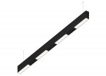 Donolux Led св-к подвесной, 24W, 1002х32мм, H71,5мм, 1850Lm, 48°, 3000К, IP20, корпус черный, белые модули, черный декор, блок питания AC/DC 24V в комплекте