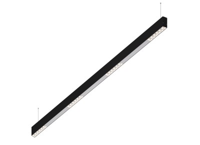 Donolux Led св-к подвесной, 24W, 1502х32мм, H71,5мм, 1655Lm, 48°, 3000К, IP20, корпус черный, белые модули, белый декор, блок питания AC/DC 24V в комплекте