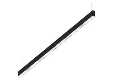 Donolux Led св-к подвесной, 36W, 1502х32мм, H71,5мм, 2775Lm, 48°, 3000К, IP20, корпус черный, белые модули, белый декор, блок питания AC/DC 24V в комплекте