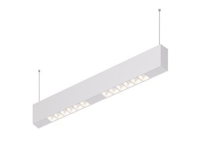 Donolux Led св-к подвесной, 12W, 502х32мм, H71,5мм, 975Lm, 34°, 3000К, IP20, корпус белый, белые модули, белый декор, блок питания AC/DC 24V в комплекте
