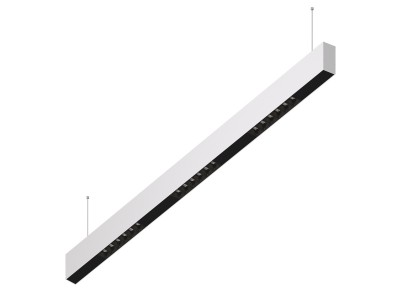 Donolux Led св-к подвесной, 18W, 1002х32мм, H71,5мм, 1245Lm, 48°, 3000К, IP20, корпус белый, черные модули, черный декор, блок питания AC/DC 24V в комплекте