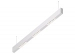 Donolux Led св-к подвесной, 18W, 1002х32мм, H71,5мм, 1245Lm, 48°, 3000К, IP20, корпус белый, белые модули, белый декор, блок питания AC/DC 24V в комплекте