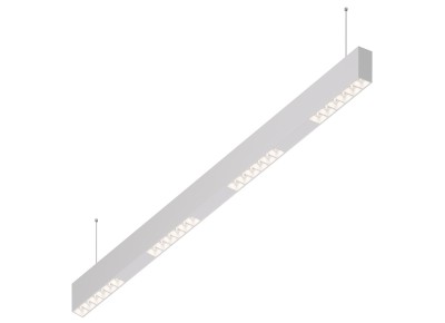 Donolux Led св-к подвесной, 24W, 1002х32мм, H71,5мм, 1950Lm, 34°, 3000К, IP20, корпус белый, белые модули, белый декор, блок питания AC/DC 24V в комплекте