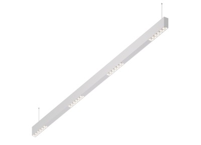 Donolux Led св-к подвесной, 24W, 1502х32мм, H71,5мм, 1655Lm, 48°, 3000К, IP20, корпус белый, белые модули, белый декор, блок питания AC/DC 24V в комплекте