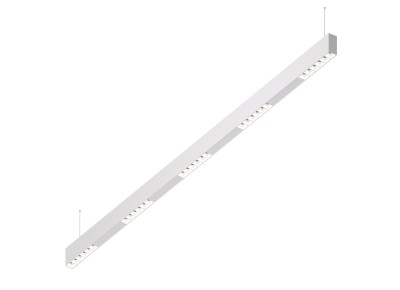 Donolux Led св-к подвесной, 30W, 1502х32мм, H71,5мм, 2440Lm, 34°, 3000К, IP20, корпус белый, белые модули, черный декор, блок питания AC/DC 24V в комплекте