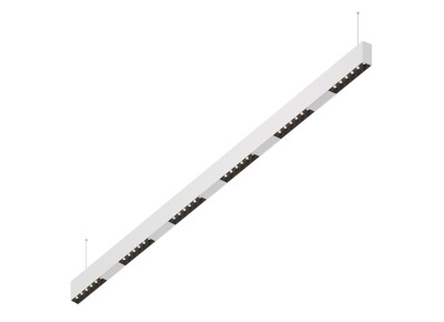 Donolux Led св-к подвесной, 36W, 1502х32мм, H71,5мм, 2925Lm, 34°, 3000К, IP20, корпус белый, черные модули, белый декор, блок питания AC/DC 24V в комплекте