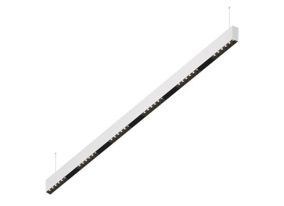 Donolux Led св-к подвесной, 36W, 1502х32мм, H71,5мм, 2775Lm, 48°, 3000К, IP20, корпус белый, черные модули, черный декор, блок питания AC/DC 24V в комплекте