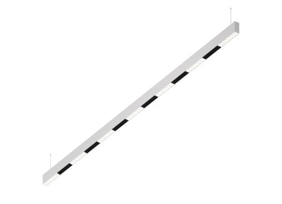Donolux Led св-к подвесной, 42W, 2002х32мм, H71,5мм, 3240Lm, 48°, 3000К, IP20, корпус белый, белые модули, черный декор, блок питания AC/DC 24V в комплекте