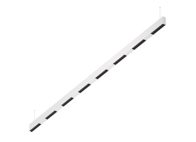 Donolux Led св-к подвесной, 48W, 2002х32мм, H71,5мм, 3705Lm, 48°, 3000К, IP20, корпус белый, черные модули, белый декор, блок питания AC/DC 24V в комплекте