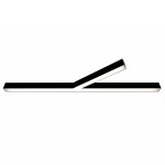 Donolux накладной светодиодный светильник, 115 Ватт, 11520Lm, 4000К, IP20, 344х1500мм, H73мм, RAL9005 (мат.черный)