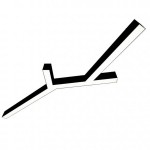 Donolux накладной светодиодный светильник, 77 Ватт, 5280Lm, 3000К, IP20, 490х1525мм, H73мм, RAL9005 (мат.черный)