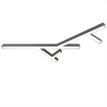 Donolux накладной светодиодный светильник, 115 Ватт, 7920Lm, 3000К, IP20, 759х1300мм, H73мм, Алюминий