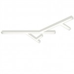 Donolux накладной светодиодный светильник, 115 Ватт, 7920Lm, 3000К, IP20, 759х1300мм, H73мм, RAL9003 (мат.белый)