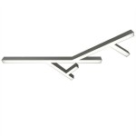 Donolux накладной светодиодный светильник, 115 Ватт, 7920Lm, 4000К, IP20, 759х1300мм, H73мм, Алюминий