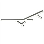 Donolux подвесной светодиодный светильник, 173 Ватт, 17280Lm, 4000К, IP20, 759х1300мм, H73мм, Алюминий