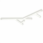 Donolux подвесной светодиодный светильник, 173 Ватт, 17280Lm, 4000К, IP20, 759х1300мм, H73мм, RAL9003 (мат.белый)