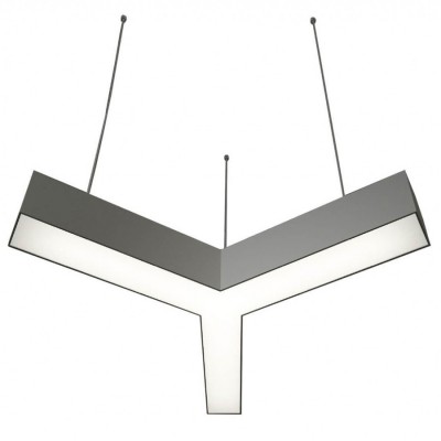 Donolux подвесной светодиодный светильник, 28,8 Ватт, 1980Lm, 4000К, IP20, 490х418мм, H73mm, Алюминий