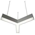 Donolux подвесной светодиодный светильник, 28,8 Ватт, 1980Lm, 4000К, IP20, 490х418мм, H73mm, Алюминий