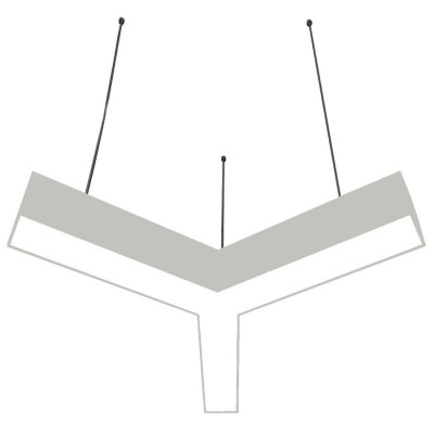 Donolux подвесной светодиодный светильник, 28,8 Ватт, 1980Lm, 4000К, IP20, 490х418мм, H73mm, RAL9003 (мат.белый)