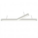 Donolux подвесной светодиодный светильник, 77 Ватт, 5280Lm, 3000К, IP20, 344х1500мм, H73мм, RAL9003 (мат.белый)