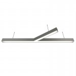 Donolux подвесной светодиодный светильник, 115 Ватт, 11520Lm, 4000К, IP20, 344х1500мм, H73мм, Алюминий