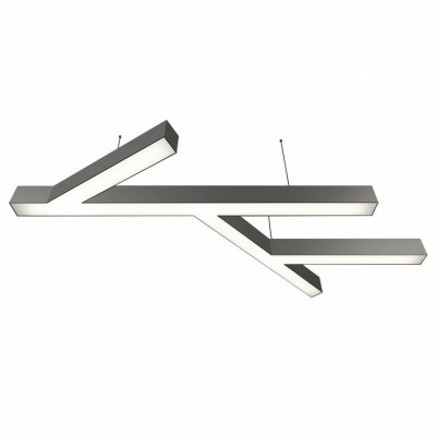 Donolux подвесной светодиодный светильник, 96 Ватт, 6600Lm, 3000К, IP20, 672х1236мм, H73мм, Алюминий