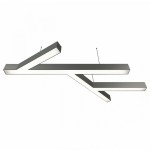 Donolux подвесной светодиодный светильник, 96 Ватт, 6600Lm, 3000К, IP20, 672х1236мм, H73мм, Алюминий