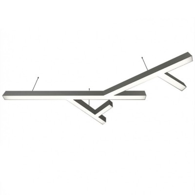 Donolux подвесной светодиодный светильник, 115 Ватт, 7920Lm, 3000К, IP20, 759х1300мм, H73мм, Алюминий Donolux подвесной светодиодный светильник, 115 Ватт, 7920Lm, 3000К, IP20, 759х1300мм, H73мм, Алюминий