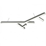 Donolux подвесной светодиодный светильник, 115 Ватт, 7920Lm, 3000К, IP20, 759х1300мм, H73мм, Алюминий