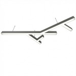 Donolux подвесной светодиодный светильник, 173 Ватт, 17280Lm, 4000К, IP20, 759х1300мм, H73мм, Алюминий