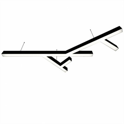 Donolux подвесной светодиодный светильник, 115 Ватт, 7920Lm, 4000К, IP20, 759х1300мм, H73мм, RAL9005 (мат.черный) Donolux подвесной светодиодный светильник, 115 Ватт, 7920Lm, 4000К, IP20, 759х1300мм, H73мм, RAL9005 (мат.черный)