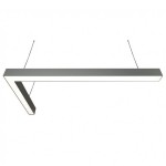 Donolux подвесной светодиодный светильник, 57,6 Ватт, 3960Lm, 3000К, IP20, 500х1000мм, H73мм, Алюминий