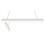 Donolux подвесной светодиодный светильник, 57,6 Ватт, 3960Lm, 3000К, IP20, 500х1000мм, H73мм, RAL9003 (мат.белый)