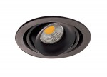 Светильник встраиваемый Donolux DL18615/01WW-R Shiny black/Black