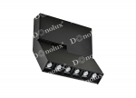Donolux Светодиодный светильник, потолочный. АС220-240В 12W, 3000K, 900 LM, 34°, IP20, черный порошковый, L164 мм, W34 мм, H181 мм. Источник питания в комплекте