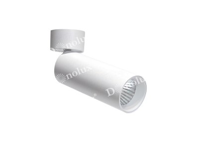 Donolux Led св-к накладной, поворотный 10Вт, D57хH190мм, 928Лм, 38°, 3000К, IP20, Ra >90, белый RAL9003,блок питания в комплекте
