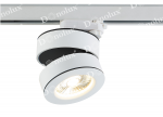 Donolux Led св-к трековый поворотный, 25Вт, D120хH80мм, 1772Лм, 30°, 3000К, IP20, Ra >90 белый RAL9003,блок питания в комплекте