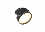 Donolux Led св-к встраиваемый поворотный, 12Вт, D85хH36мм, 534Лм, 120°, 3000К, IP20, Ra >90 черный RAL9005,блок питания в комплекте