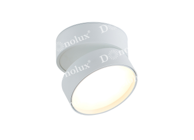 Donolux Led св-к накладной поворотный, 18Вт, D120хH82мм, 1245Лм, 120°, 3000К, IP20, Ra >90 белый RAL9003,блок питания в комплекте