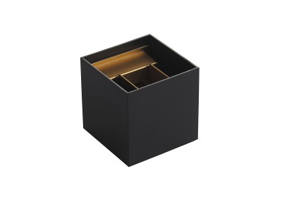 Donolux Led св-к накладной,2х3Вт, L100хW100хH100мм, 224Лм, 3000К, IP54, Ra80, черный/золотой, блок питания в комплекте