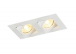 Donolux Led св-к встраиваемый поворотный, GU10, D180х92хH28мм, IP20, белый RAL9003, без лампы