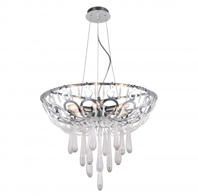 Светильник подвесной Crystal lux DOROTEA SP6 D600 CHROME 1600/206